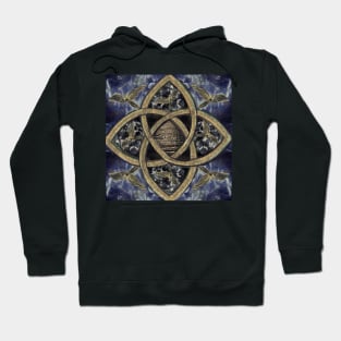 Celtic knot with Mistletoe and Angels Hoodie